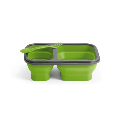 DILL. Lunch Box. Retractable hermetic box in silicone and PP (480 and 760 mL)
